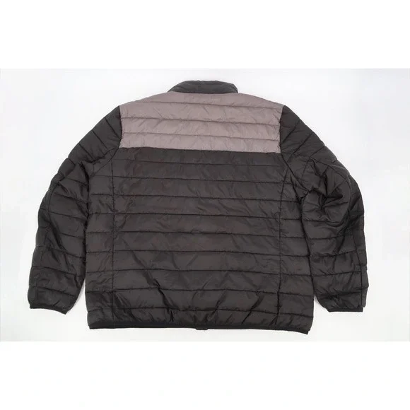 True Religon‎ Jacket Mens XXL Black Light Puffer Quilted Full Zip Size 2XL
